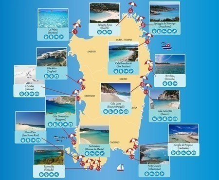 Самые красивые пляжи Сардинии | Инфографика
