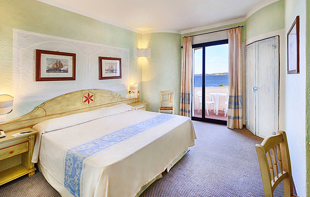 Chambre frontale avec vue sur la mer